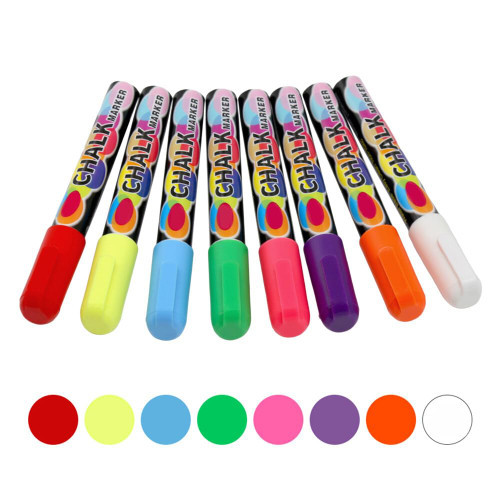 Eforcase 8PCS Chalk Marker, Colorful Chalk Markers for Blackboard, Liquid Chalk Markers,Fluorescent Pens Highlighter Markers, Window Markers, Liquid Chalk Board Markers for Painting Writing