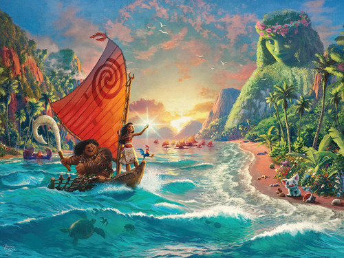 Ceaco - Foil Puzzle - Thomas Kinkade - Moana - 500 Piece Jigsaw Puzzle