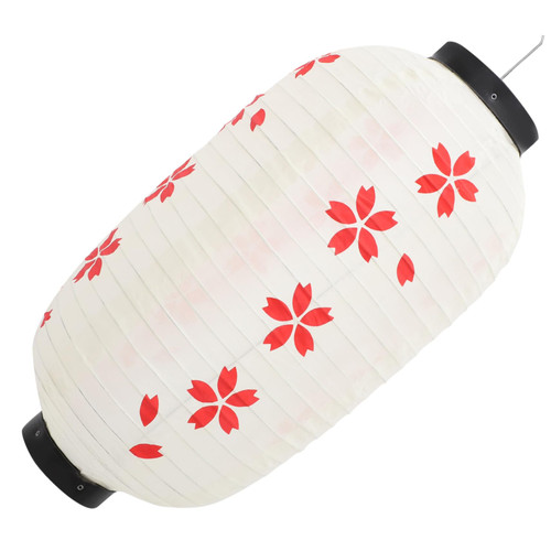 BUTIFULSIC Japanese Style Cherry Blossom Lantern Ramen Bar Dining Room Decor Japanese Restaurant Lanterns Indoor Decor Japanese Fabric Lantern Paper Lantern Silk Cloth Cherry Blossoms
