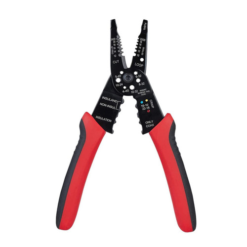 Homoyoyo Wire Strippers Stripping Pliers Side Cutting Nose Pliers Wire Stripping Tool Wire Cutter Pliers Side- Cutter Stripping Pliers Specialty Tools Multitools Cable Clamp Crimp 50# Steel