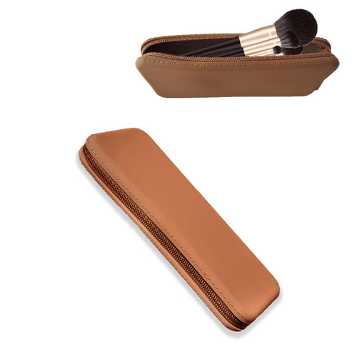 Zuosiba Travel Makeup Brush Holder, Silicone Travel Makeup Bag with Zipper, Soft and Portable Cosmetic Brush Organizer for Travel, Makeup Tools, Brushes Zuosiba Travel Makeup Brush Holder, Silicone Travel Makeup Bag with Zipper, Soft and Portable Cosmetic Brush Organizer for Travel, Makeup Tools, Brushes