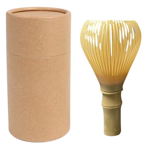 Resin Matcha Whisk Chasen Brush Tools for Matcha Green Tea Powder Reusable Powder Whisk with Whisk Holder Tea Ceremony (Yellow)