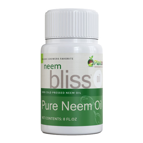 Neem Bliss (8 Fl Oz) - OMRI Listed Pure Neem Oil for Plants - Organic Neem Oil Spray for Plants, Skin, and Hair - 100% Cold Pressed Neem Oil Concentrate - Natural Leaf Polish for Plants