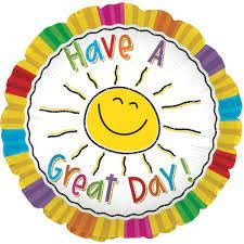 PMU Have A Great Day 18 Inch Mylar Balloon (1/Pkg) Pkg/5