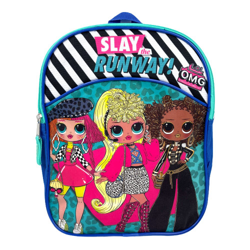 LOL OMG Doll Mini Backpack for Girls & Toddlers, 12 Inches, LOL Surprise Small Backpack or Purse, Fashion Slay the Runway Multicolor