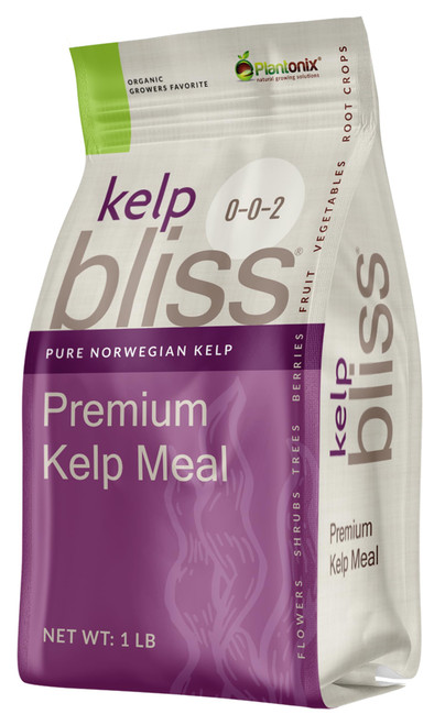 Kelp Bliss - Pure Kelp Meal - Organic Kelp Fertilizer for Growing Healthy Plants, Crops, and Gardens! Increases Fruit and Vegetable Yield! (1 lb)