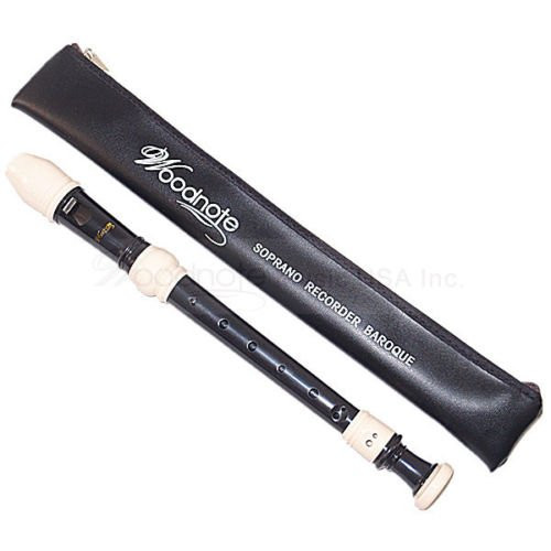 Woodnote Twin Color Black & Ivory 8 Holes Soprano Recorder Flute