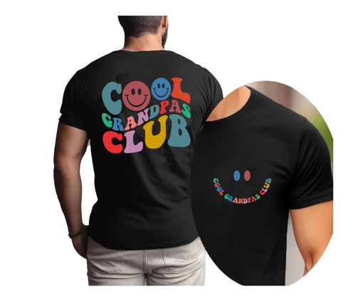 Cool Grandpas Club Shirt Front and Back Printed, Cool Grandpas Club Shirt, Cool Grandpa Gift, Dad Gift, Grandpa Sweatshirt, Funny Grandpa Shirt, Grandpa Birthday