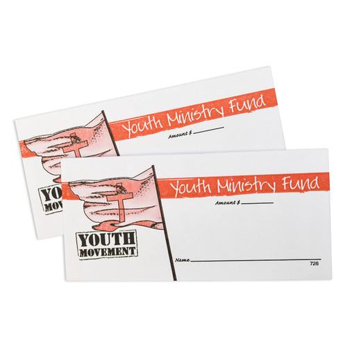 Youth Ministry Fund Offering Envelopes for Church (100)