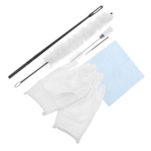 Abaodam 1 Set Sax Cleaning Brush Flute Cleaning Supplies Clarinet Cleaning Cloth Sax Cleaning Tools Sax Wipe Cloth Brush Saxophone Sax Cleaning Kit White Cotton 7 Piece Set Gloves
