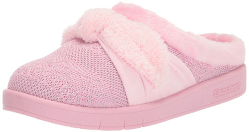 Skechers Kids Girls Sleepy Slides-Snuggle Hug Sneaker Slipper, Pink, 12 Little Kid