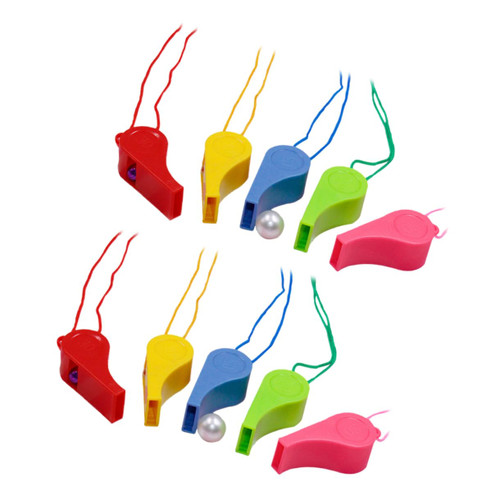 GANAZONO 60pcs Sports Whistle Birthday Gift Gym Whistle Kids Toy Colorful Whistle Cheering Whistle Cm Rope Cheerleading Whistle Kids Whistle Referee Whistle Fan Sporting Goods Child