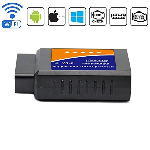 Friencity Car WiFi OBD 2 OBD2 OBD ii Scanner Adapter for iOS, Android and Windows, Auto Diagnostic Scan Code Reader Tool, Check Engine Light for Year 1996 and Newer Vehicles