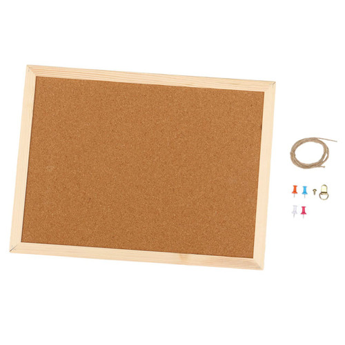 Ciieeo Cork Bulletin Board Wood Frame Wooden Frame Photo Wall Cork Board Bulletin Board Notice Memo Board Wooden Bulletin Board Message Board Poster Board Background Note Board Ski Bamboo