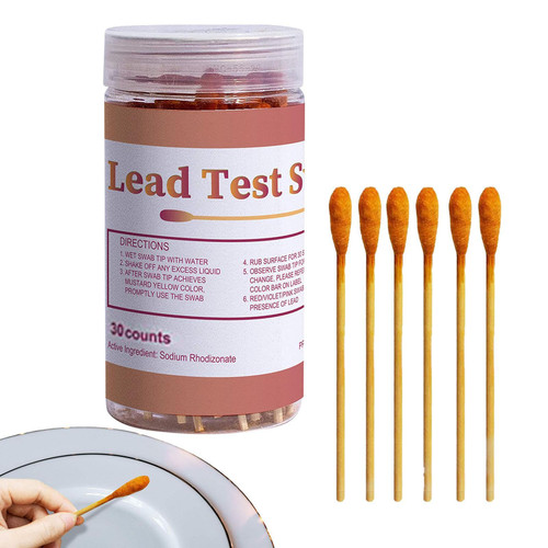 BAILAI Lead Test Kit with Testing Swabs, Accurate Lead Check Swabs 30/60pcs, Results in 30 Seconds, High-Sensitive Instant Lead Paint Test Kit, Instant Lead Testing Strips for All Painted Surfaces