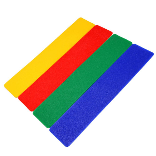 Yardwe 4 Pcs Stadium Landmark Stickers Basketball Court Markers Labeling Stickers Tennis Ball Round Blue Play Mat Ground Court Marker Badminton Court Lines Sport Stickers Tags Football