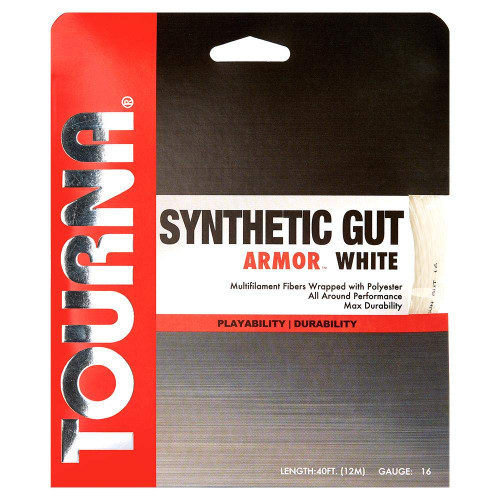 Tourna Synthetic Gut Armour Tennis String White