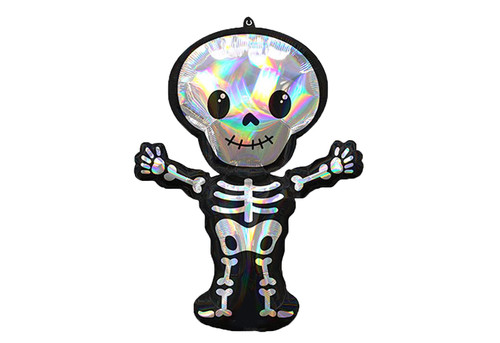 Iridescent Skeleton Jumbo 34" Foil Party Balloon by Anagram