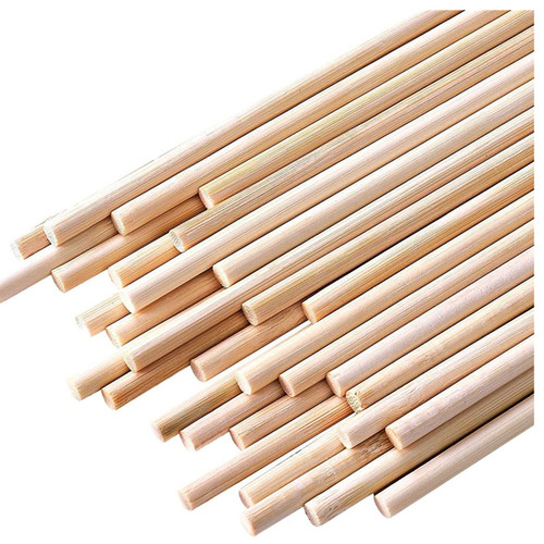 HOPELF 100PCS Dowel Rods Wood Sticks Wooden Dowel Rods - 1/4 x 12 Inch Bamboo Sticks - for Crafts?Hardwood Dowel Rod Assortment?Wooden Rod Sticks Doweling Rods? Cake Dowels and DIYers. HOPELF 100PCS Dowel Rods Wood Sticks Wooden Dowel Rods - 1/4 x 12 Inch Bamboo Sticks - for Crafts?Hardwood Dowel Rod Assortment?Wooden Rod Sticks Doweling Rods? Cake Dowels and DIYers.