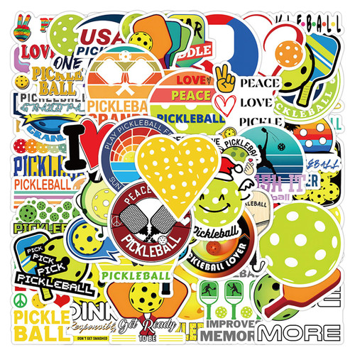 Pickleball Stickers, 50PCS Pickleball Sports Water Bottle Stickers, Pickleball Team Gifts for Pickleball Lovers,Kids, Teens and Adults Pickleball Party Favors, Pickleball Decorations (Pickleball) Pickleball Stickers, 50PCS Pickleball Sports Water Bottle Stickers, Pickleball Team Gifts for Pickleball Lovers,Kids, Teens and Adults Pickleball Party Favors, Pickleball Decorations (Pickleball)