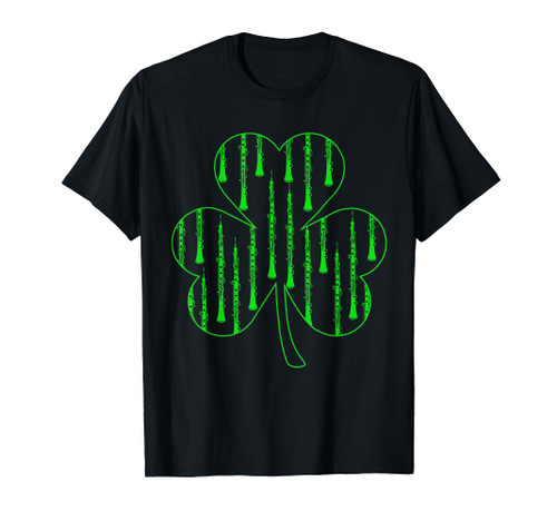Oboes Inside Shamrock St. Patrick's Day Instrument T-Shirt