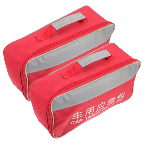 INOOMP 2Pcs emergency kit first aid bags empty small first aid kit emergency bag outdoor first aid kit first aid kit bag handheld bag household cloth travel camping supplies