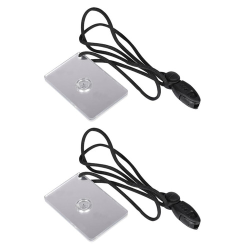 COOLHIYA 2pcs Signal Mirror multitools Compact Mirror Emergency Signaling Mirror Survival Mirror Tools Emergency Mirror Camping Mirror Outdoor Survival Signal Survive Acrylic Travel on Foot