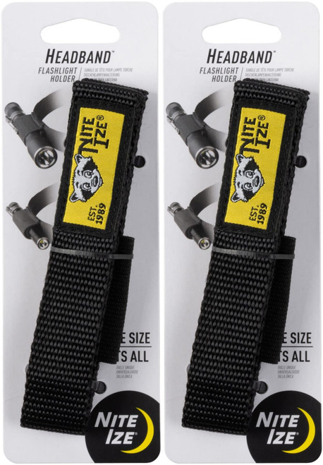 Nite Ize Headband Flashlight Holder Black