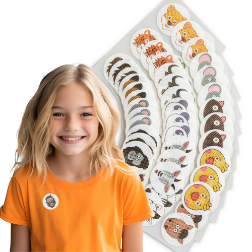 RiptGear Mosquito Patches Plus Size for Kids (72 Pack) - Mosquito Stickers for Kids and Adults, Natural Mosquito, Citronella Patch Sticks to Any Surface - DEET Free Bug (72 Pack)