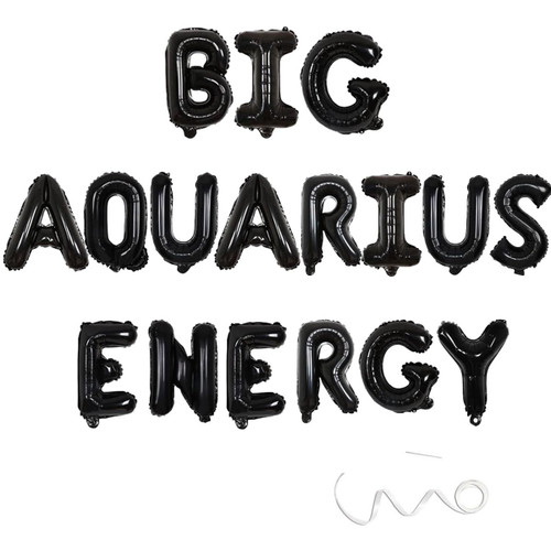 Big Aquarius Energy Banner, Zodiac Birthday Balloon Banner,January February Birthday Banner, Zodiac Aquarius, Horoscope, Astrology Bday Party Decorations,Black Big Aquarius Energy Banner, Zodiac Birthday Balloon Banner,January February Birthday Banner, Zodiac Aquarius, Horoscope, Astrology Bday Party Decorations,Black