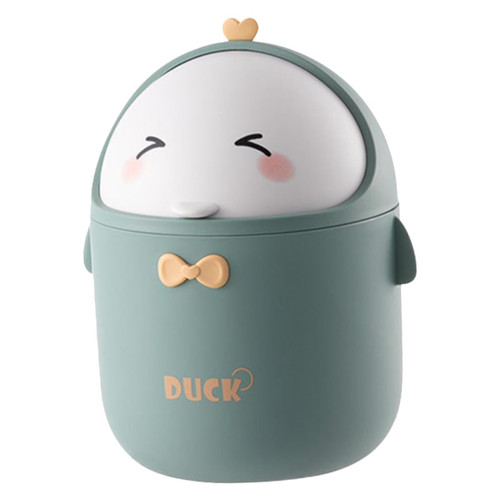 STOBAZA Trash can trashcan Desk Garbage can Waste Basket for Bathroom Garbage can with lid Garbage can for Desk Mini Garbage cans Tiny Trash bin Desktop Office Little Cartoon pp
