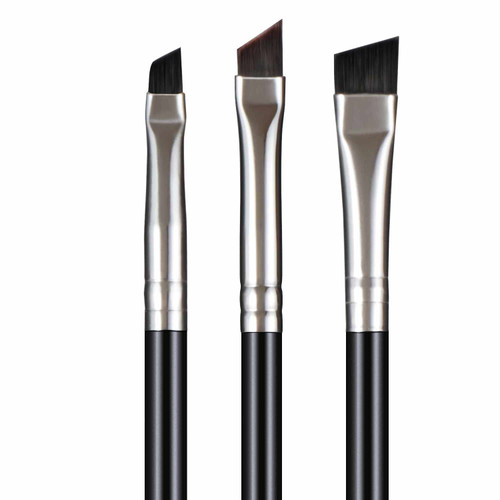 Eyeliner Brush-Osinee Angled Eyeliner Brush, Fine Point Eyeliner Brush, Ultra Thin Slanted Flat Angle Makeup Brushes Set(3PCS)