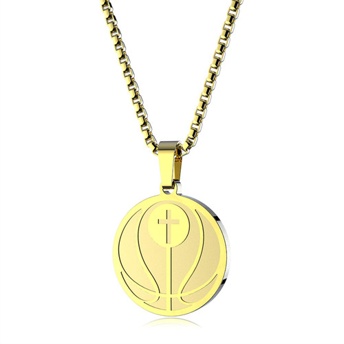 Jewelady Sports Pendant Luke 1:37 Athletes Necklace Baseball Football Soccer Basketball Volleyball Team Coach Gift Inspirational Pendant for Boys Girls