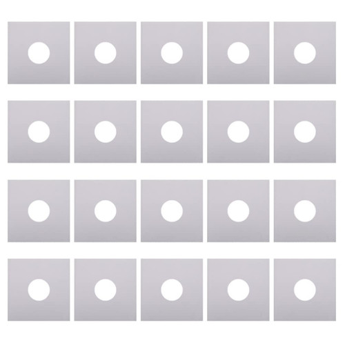 20pcs Vinyl Record Paper Bag Vinyl Records Paper Bags Vinyl Record Storage Vinyl Storage Vinyl Record 7-inch Protector Record Sleeves Album Sleeves White Storage Bag Double Layer