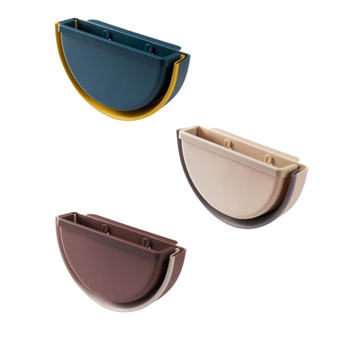 LABRIMP Bins with Lids Small Garbage Can with Lid Small Trashcan with Bin with Lid Storage Bin Wash Basket Storage Basket Wall Mounted Container Trash Can Hanging