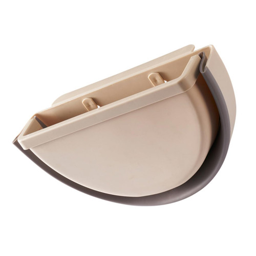 Amosfun Bins with Lids Small Garbage Can with Lid Mini Trash Can with Lid Mini Garbage Can Small Trash Can with Lid Small Trashcan with Lid Wash Basket Storage Bin Wall-Mounted Container