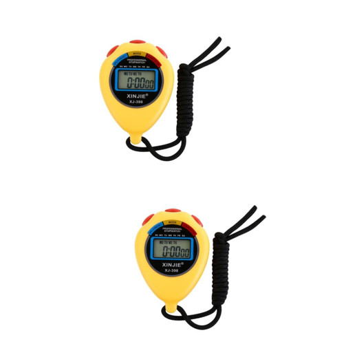 BESPORTBLE 2pcs Classroom Stopwatch Clocks Stopwatch Clock Stopwatch with Lap Digital Sports Stopwatch Stop Watch Timers Timer Stopwatch Handheld up Timer Digital Watch Running Student