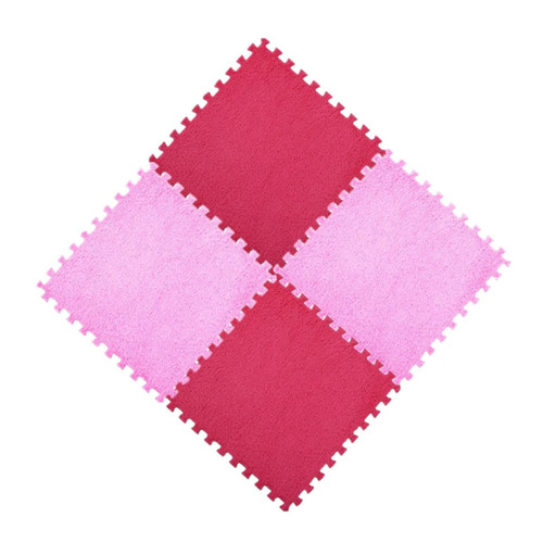 BESPORTBLE 4pc Workout Pad Gym Pad Sport Mat Eva Yoga Mat Show Floor Mat Plush Rugs Foam Floor Mat Wood Grain Floor Mat Interlocking Mat Square Carpet Crawling Mat Climbing Mat Baby Puzzle
