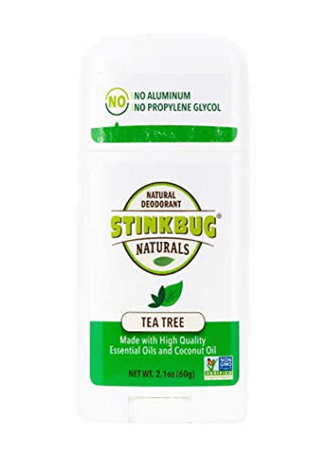 Stinkbug Naturals All Natural Deodorant, Tea Tree, 2.1 Ounce