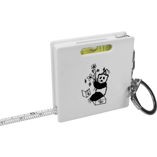 'Birthday Panda' Keyring Tape Measure/Spirit Level Tool (KM00029549)