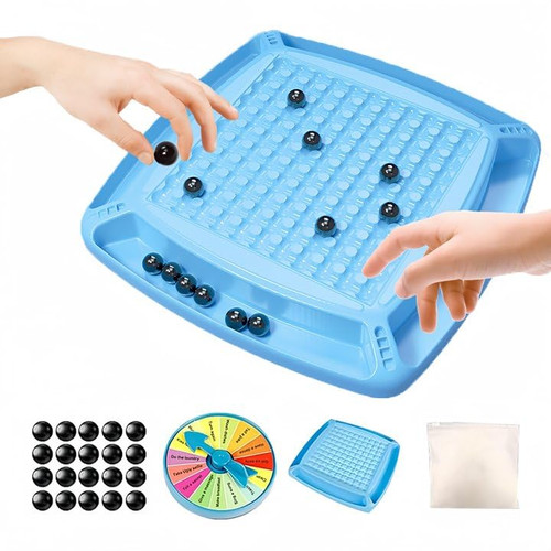 MTGSTOCL 2024 New Magnetic Chess Game with Punishment Wheel Set, Magnet Chess Game Battle Chess Board, Fun Table Top Multiplayer Strategy Game, Table Top Magnet Game for Family (1 Set)