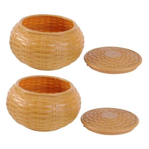 Alipis Go jar Chess Game parts Chinese Chess Storage Container Chinese Chess Board Game storage case Chinese Board Game Go Game Stones holder Chess Game bowl Acrylic Pieces child wooden