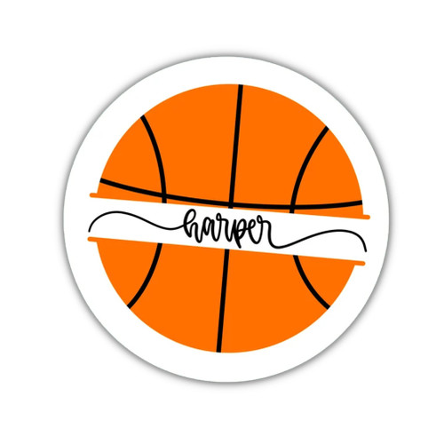 Akira Custom Basketball Name Sticker Many Sizes - Personalized Basketball Name Die Cut Sticker, Girls Boys Basketball, Waterproof Decal Labels For Water Bottle, Laptop or Phone (Baseball 015)