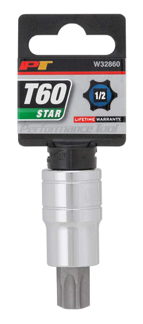 Performance Tool W32860 Star Bit Socket, 1/2' Drive