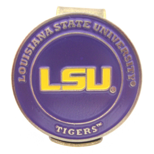 LSU Tigers Hat Clip with Golf Ball Marker