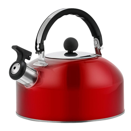 Tea Kettle Stove Top, 1.8 L Whistling Stovetop Tea Kettle, Stainless Steel Whistling Tea Pot with Ergonomic Handle, Teapot Whistling Kettle for Stove, Induction Cooker and Wood Stove Indoor Outdoor