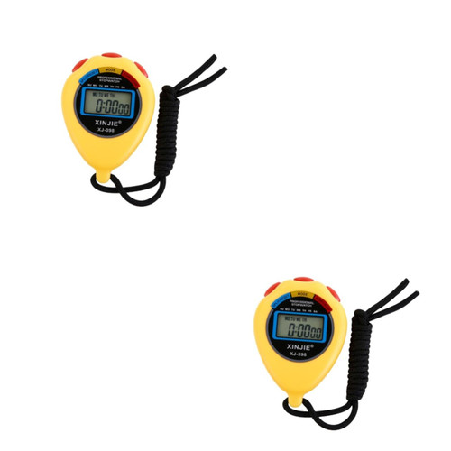 Toddmomy 2pcs Clock Digital Clock Stopwatch Digital Sports Stopwatch stopwatches Stopwatch with Lap Referee Sports Timer Movement Timer Professional Timer Number