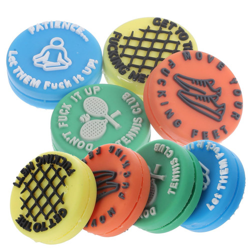 Kisangel 8pcs Tennis Racket Shock Absorber Shocking Absorbers Racket Absorbers Racquet Dampener Tennis Accessories Silicone Tennis Dampeners Racket Dampeners Silica Gel Taste Damper