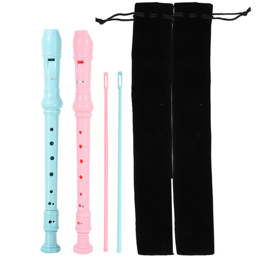 Toyvian 1 Set Swan Clarinet Educational Musical Toys Kalimba Stickers Soprano Clarinet for Kids Flute for Kids German Style Flutes Recorder Wind Instrument Student Abs Clean