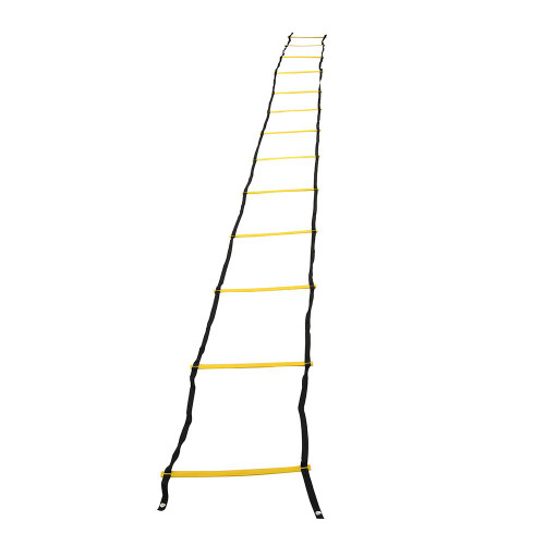 Durable Speed Training Agility Ladder, Portable Footwork Exercise Tackle for Football Soccer Sports (5.5m10 - Rung-Yellow)